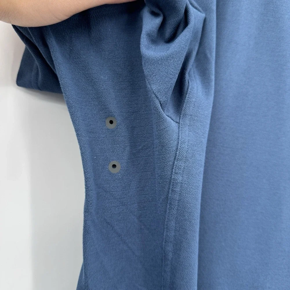 Lululemon Relaxed Fit Mineral Blue Short‎ Sleeve Activewear Shirt XXL